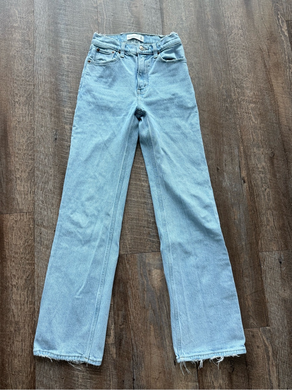 Abercrombie Women's High-Rise Straight Leg Jeans